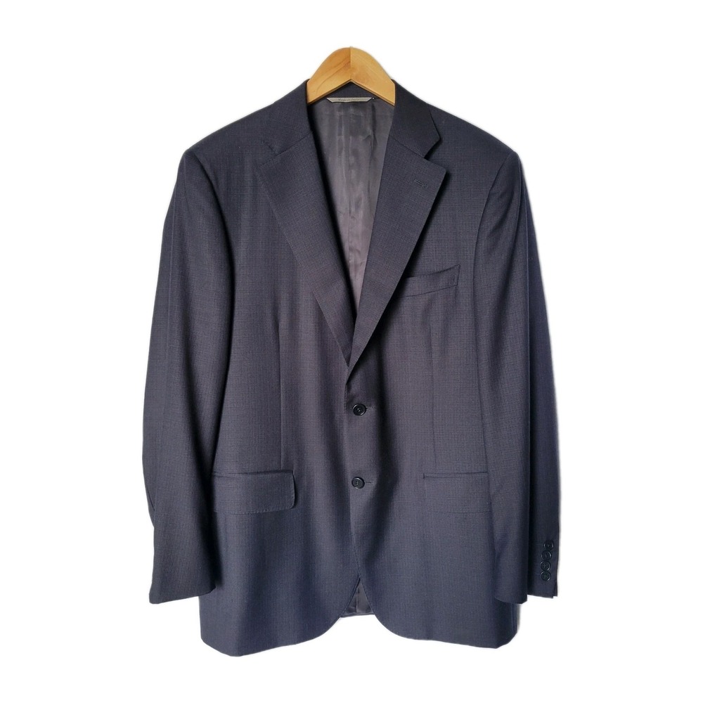 Canali 1934 "Travel" 100% Wool 2 Button Sportcoat Blazer Charcoal 42R US Size - Picture 1 of 11